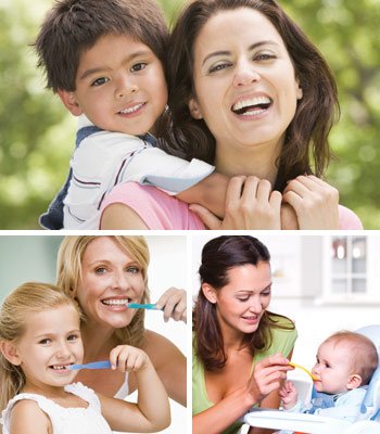 kids brushing teeth